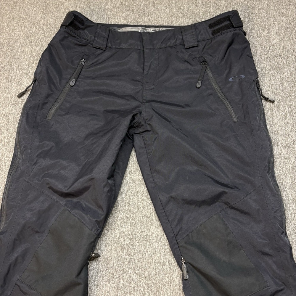 Oakley Snowboard Ski Pants Mens Large 34X31 Fleece Lined Black Regular Fit